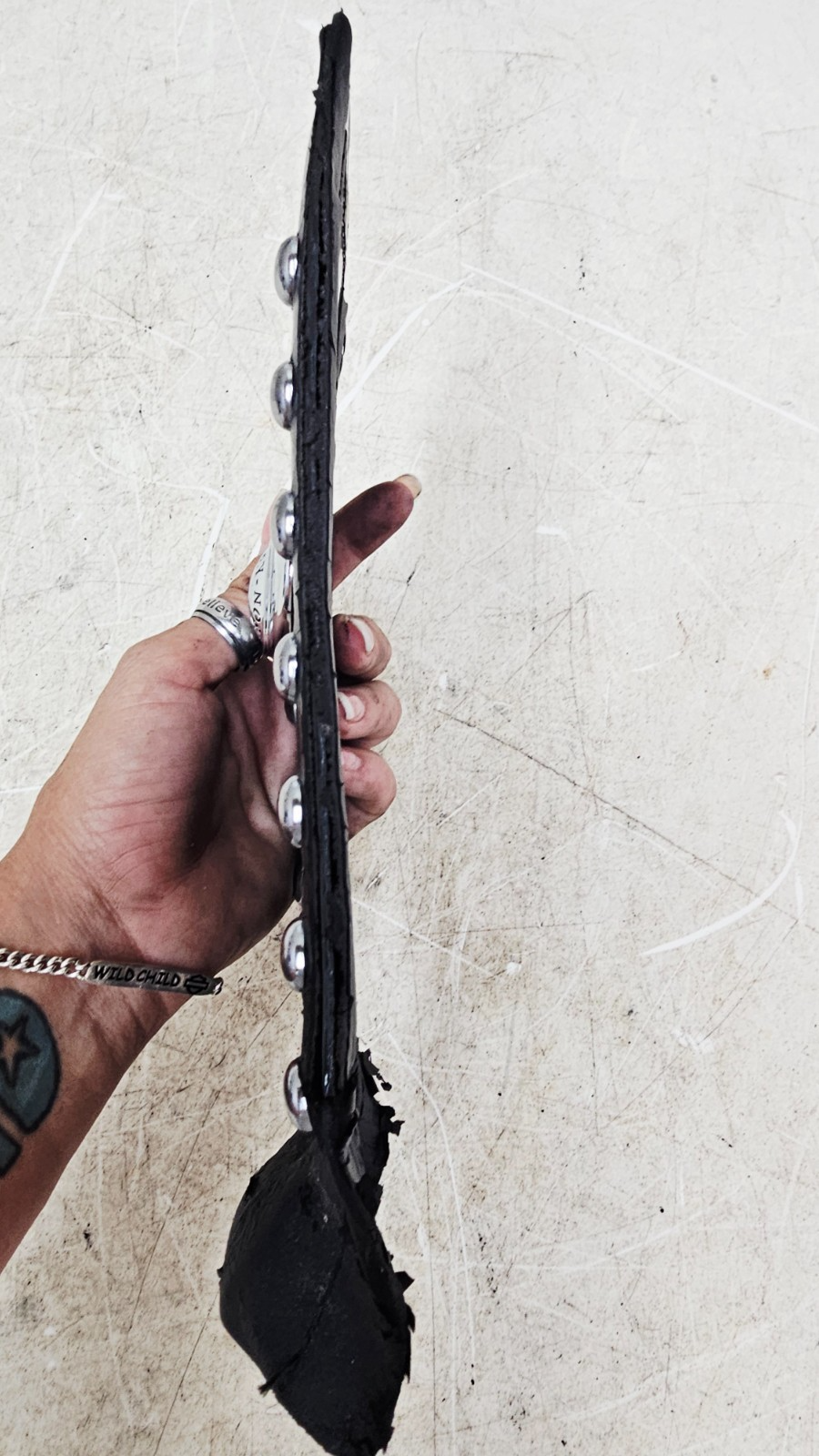 2002 HARLEY SOFTAIL Gas Fuel Tank Dash Leather Bib Cover