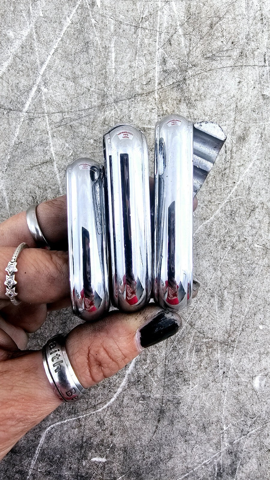 1998 HARLEY FLH ROADKING Chrome Frame Clamp Clutch Cable Brackets