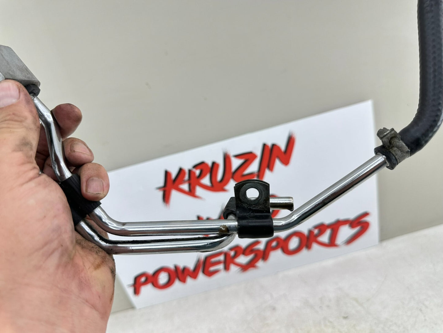 1999 HARLEY SOFTAIL OEM HD Oil Filter Housing & Chrome Hard Lines