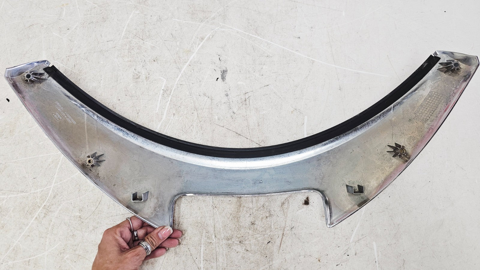 2000 HONDA VALKYRIE INTERSTATE Upper Fairing Windshield Trim Garnish Chrome