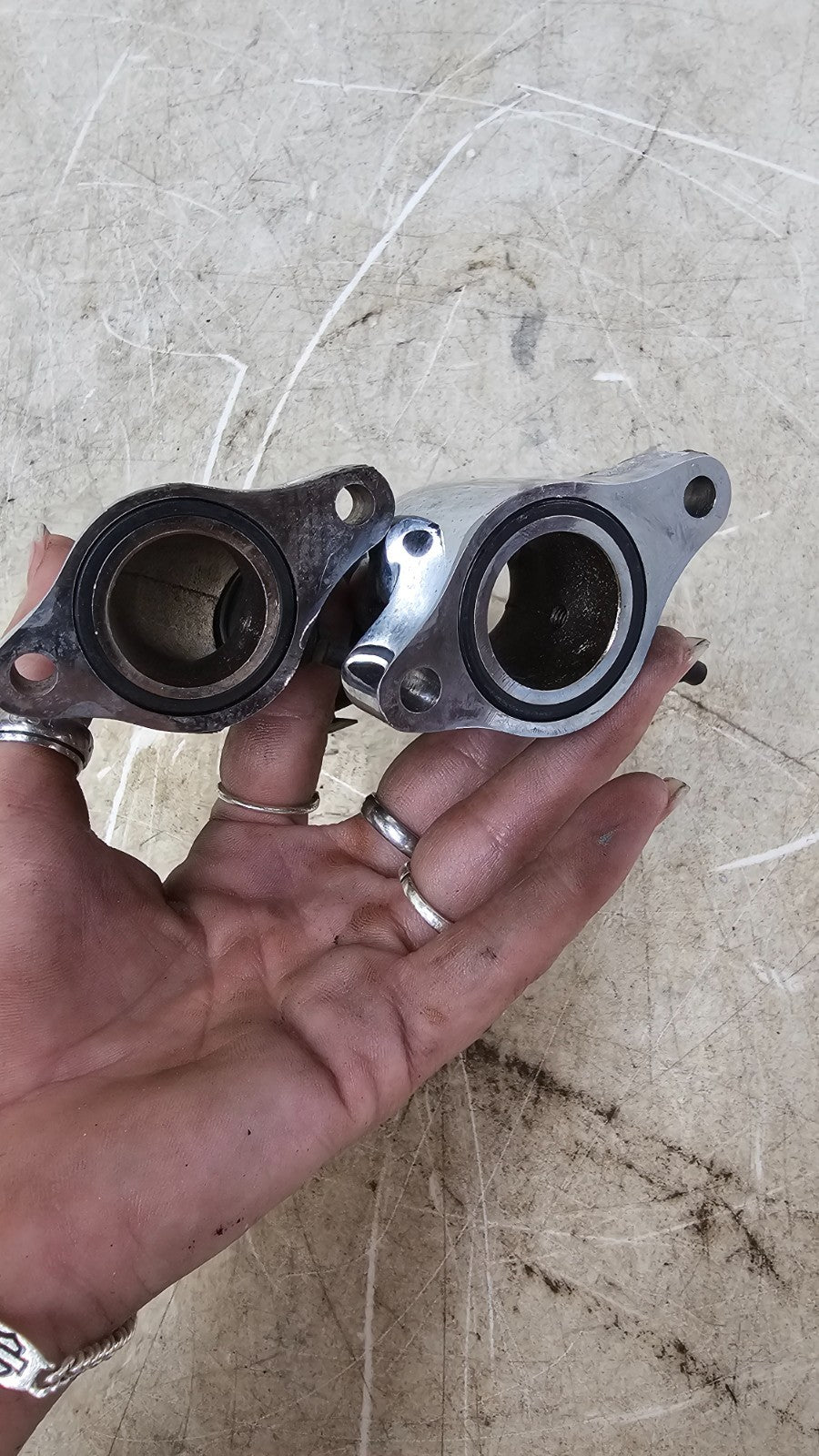 2000 HONDA VALKYRIE INTERSTATE Chrome Carb Carburetor Intake Manifold Runner Tub