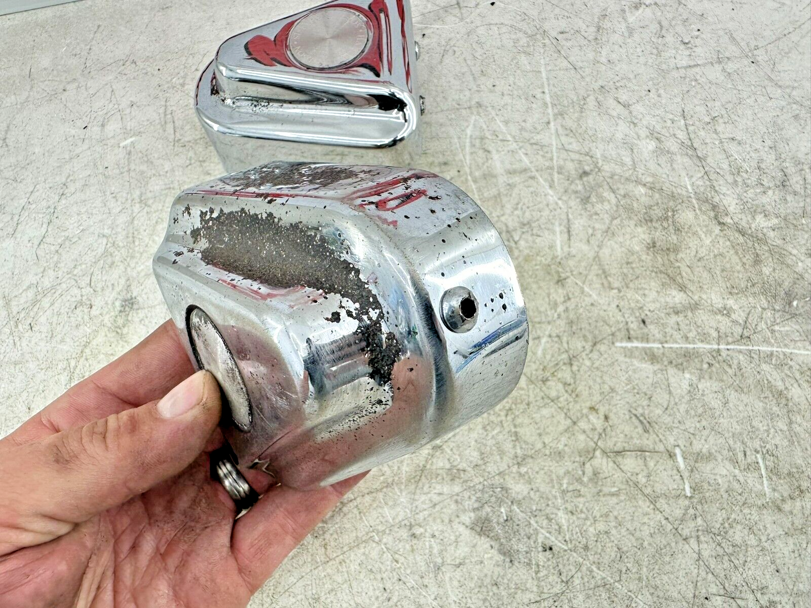 2002 HARLEY SOFTAIL Rear Axle Swing Arm Cover Guard OEM HD