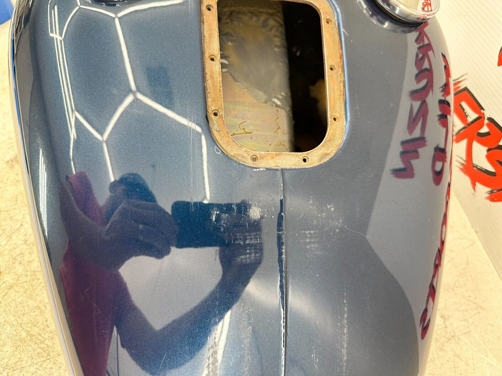 2002 HARLEY SOFTAIL OEM HD EFI Gas Fuel Tank Nice Paint