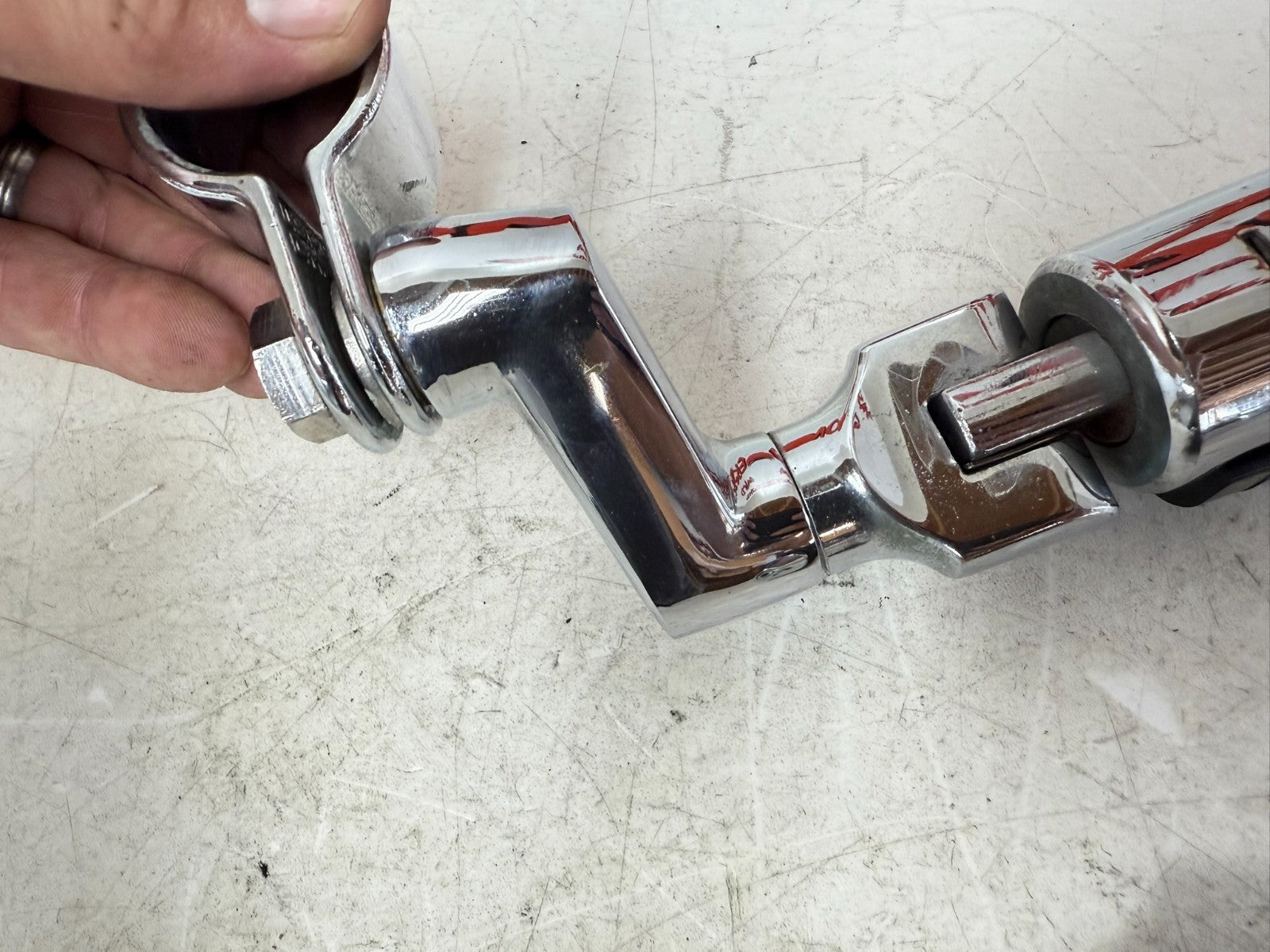 2003 HARLEY ELECTRA GLIDE Chrome Highway Foot Pegs Foot Rest OEM HD