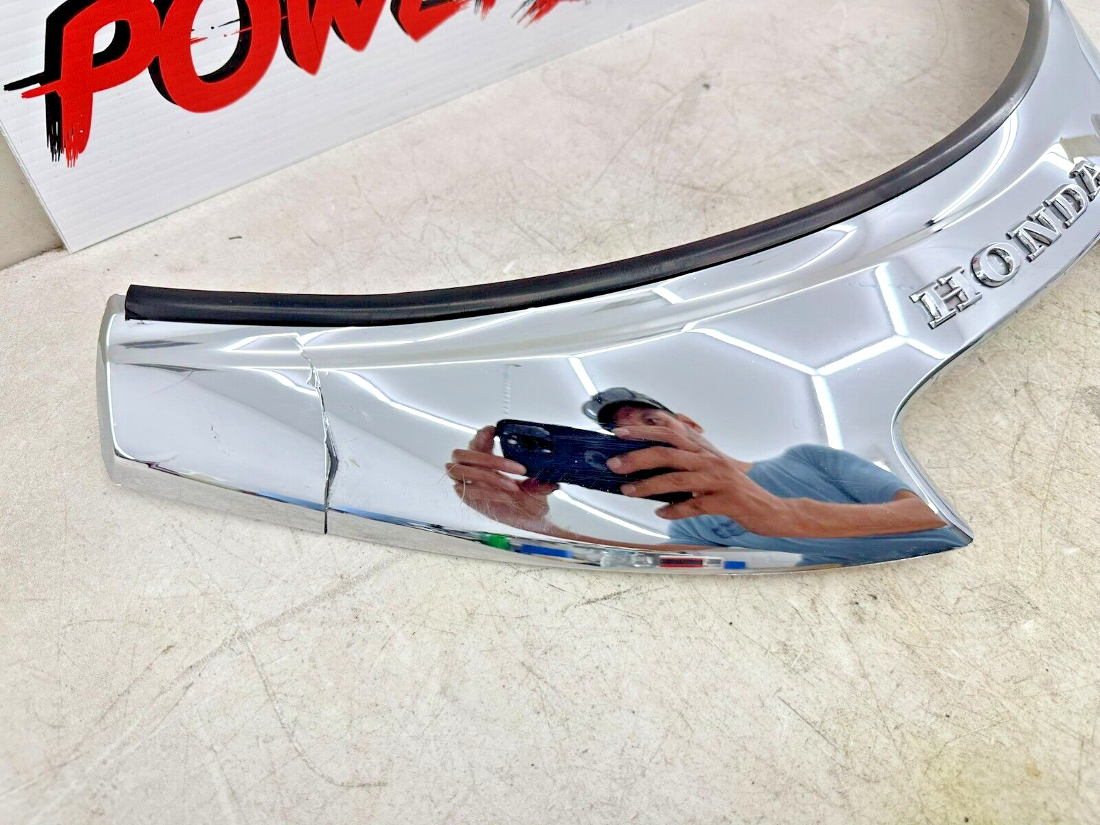 1999 HONDA VALKYRIE INTERSTATE  Chrome Upper Fairing Windshield Trim Garnish