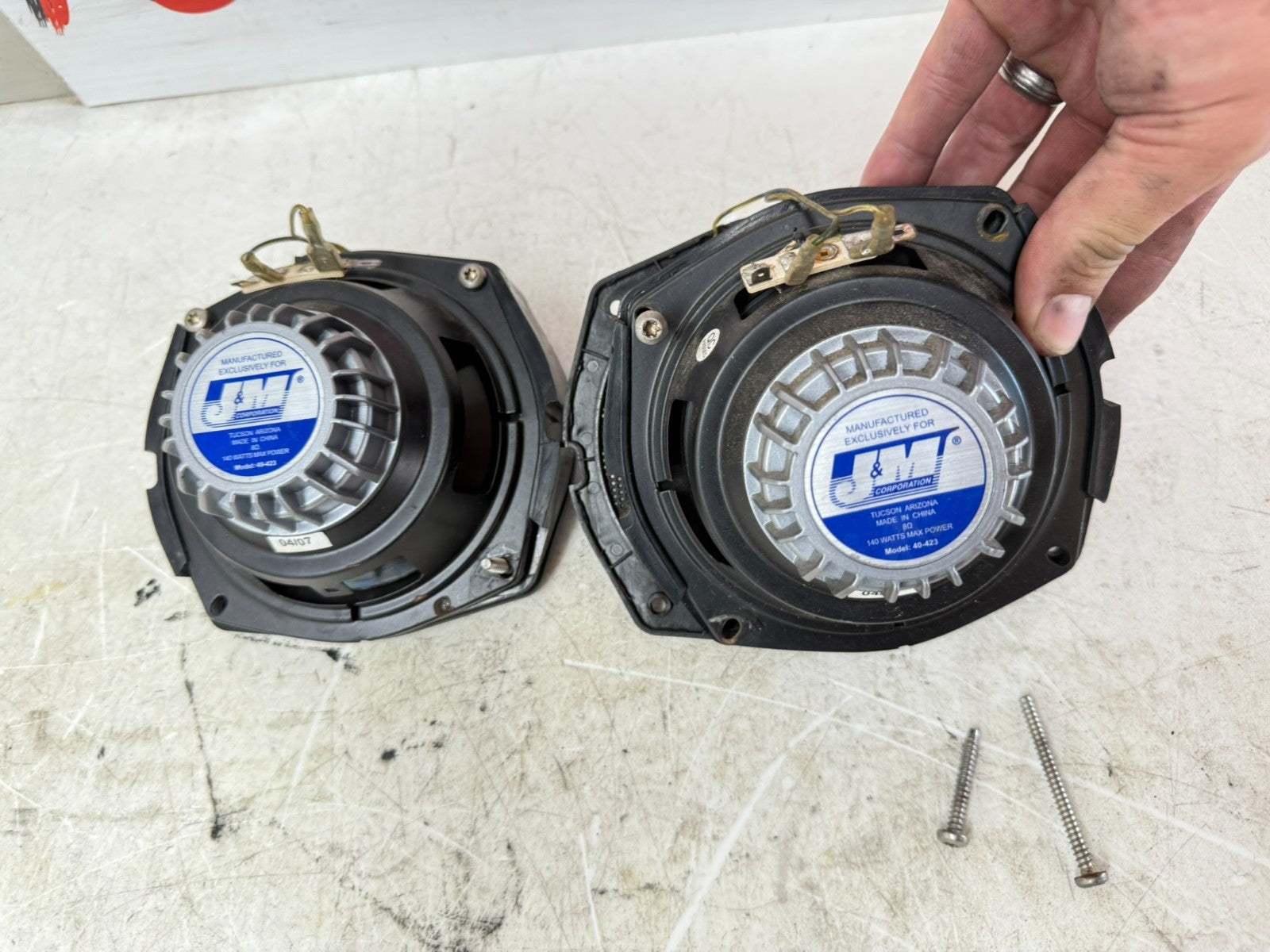 2003 HARLEY ELECTRA GLIDE Front Audio J&M Performance Speakers