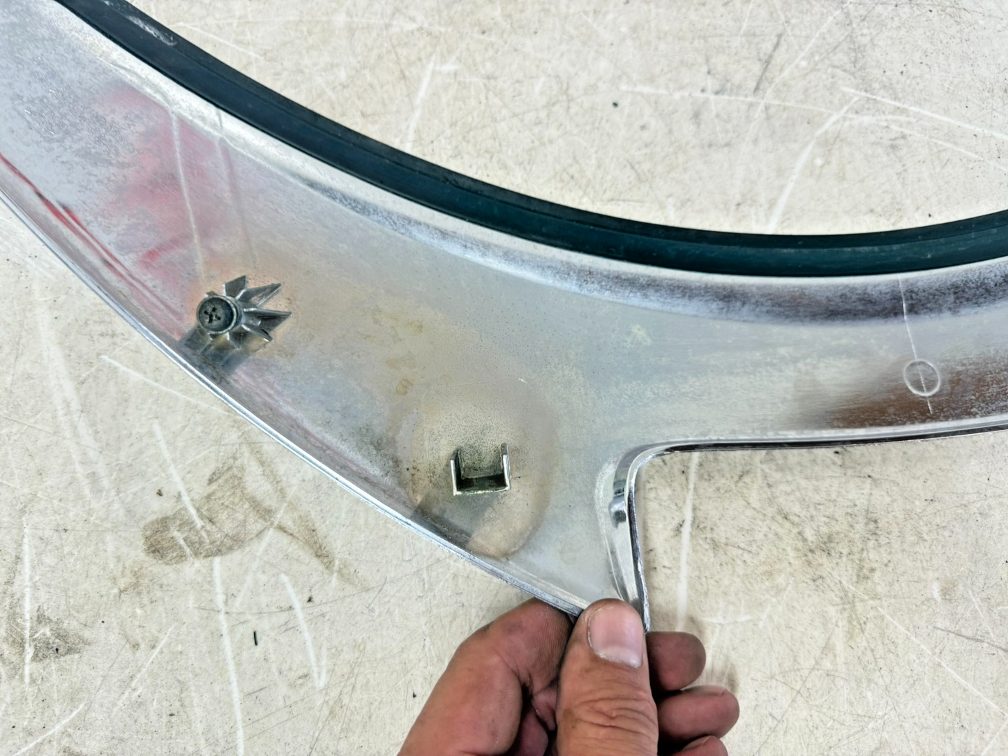 2001 HONDA VALKYRIE INTERSTATE Upper Fairing Windshield Trim Garnish Chrome