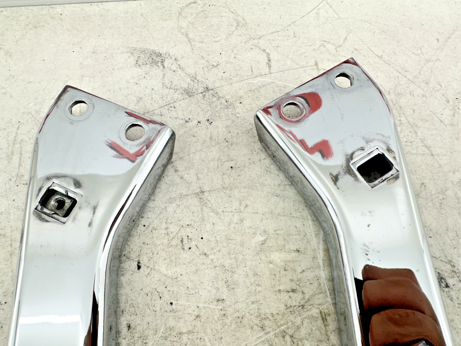 2003 HARLEY ELECTRA GLIDE classic Chrome Saddlebag Mounting Frame Bars Bracket