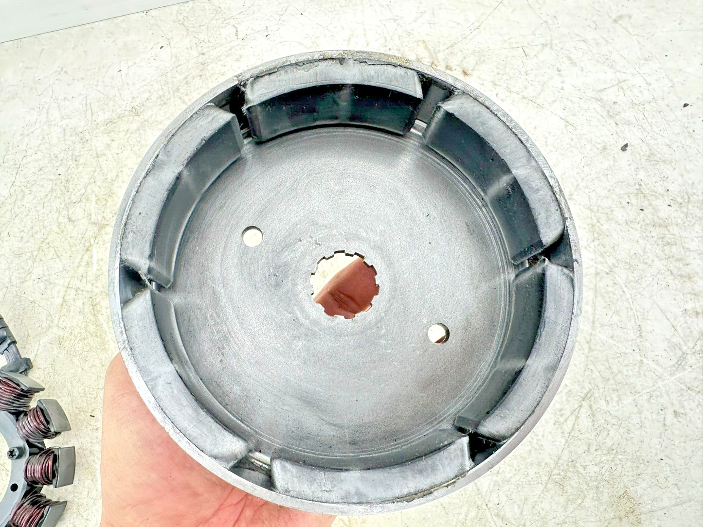 1997 HARLEY DYNA Magneto + Stator 7K Miles OEM HD