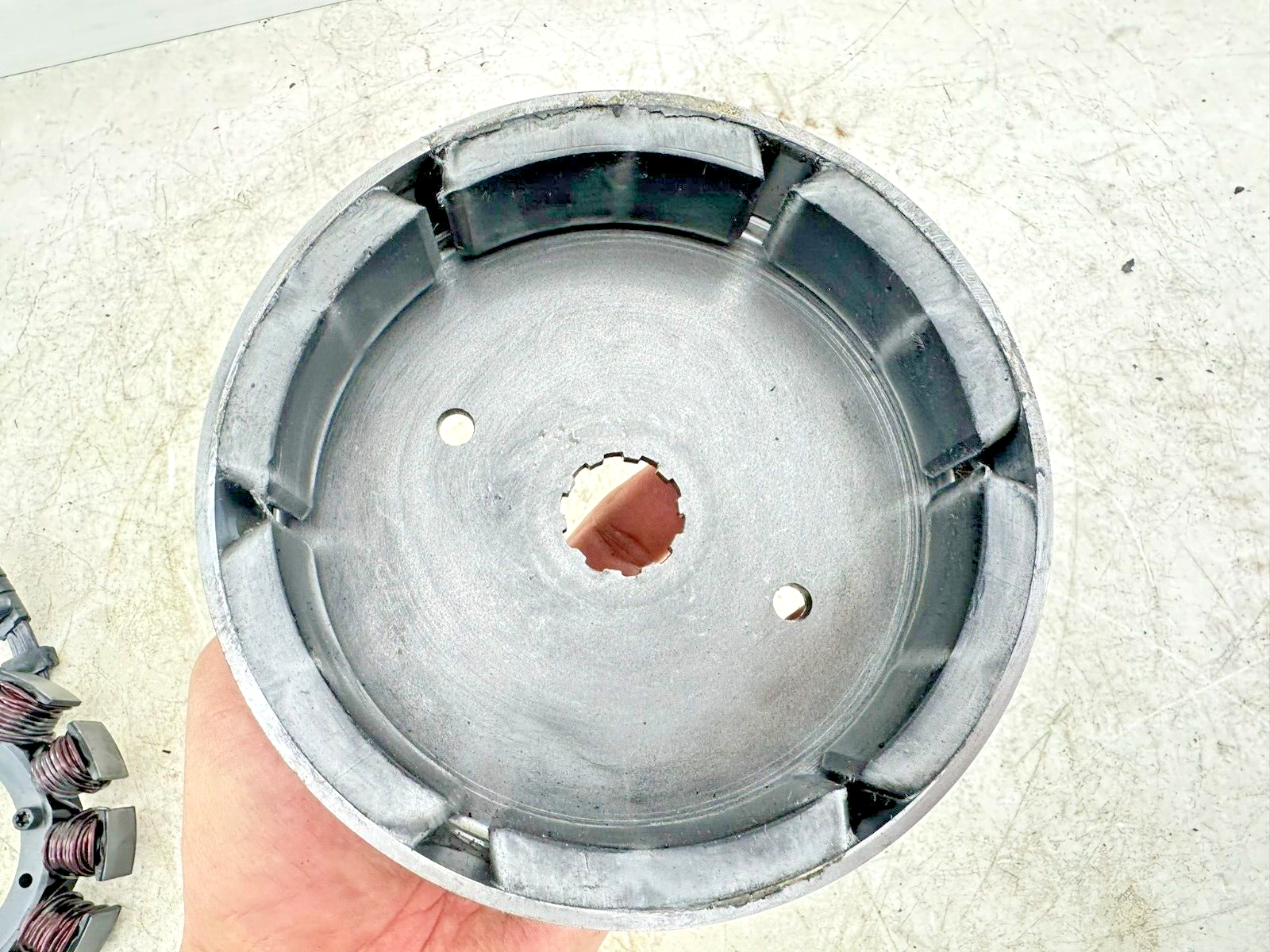 1997 HARLEY DYNA Magneto + Stator 7K Miles OEM HD