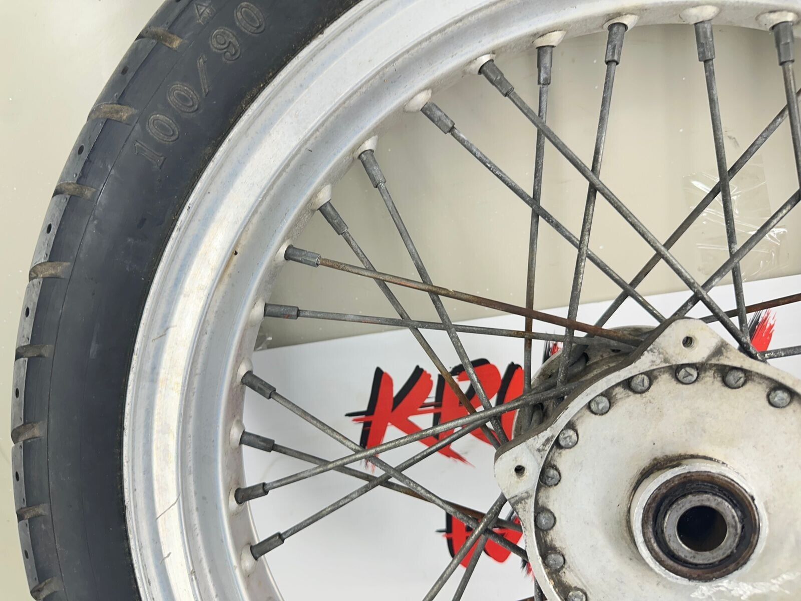 2003 Harley Davidson Sportster  99 Down 19" Front Wheel Rim Spoke Laced