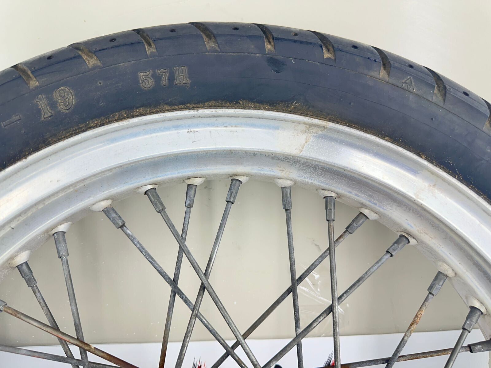 2003 Harley Davidson Sportster  99 Down 19" Front Wheel Rim Spoke Laced