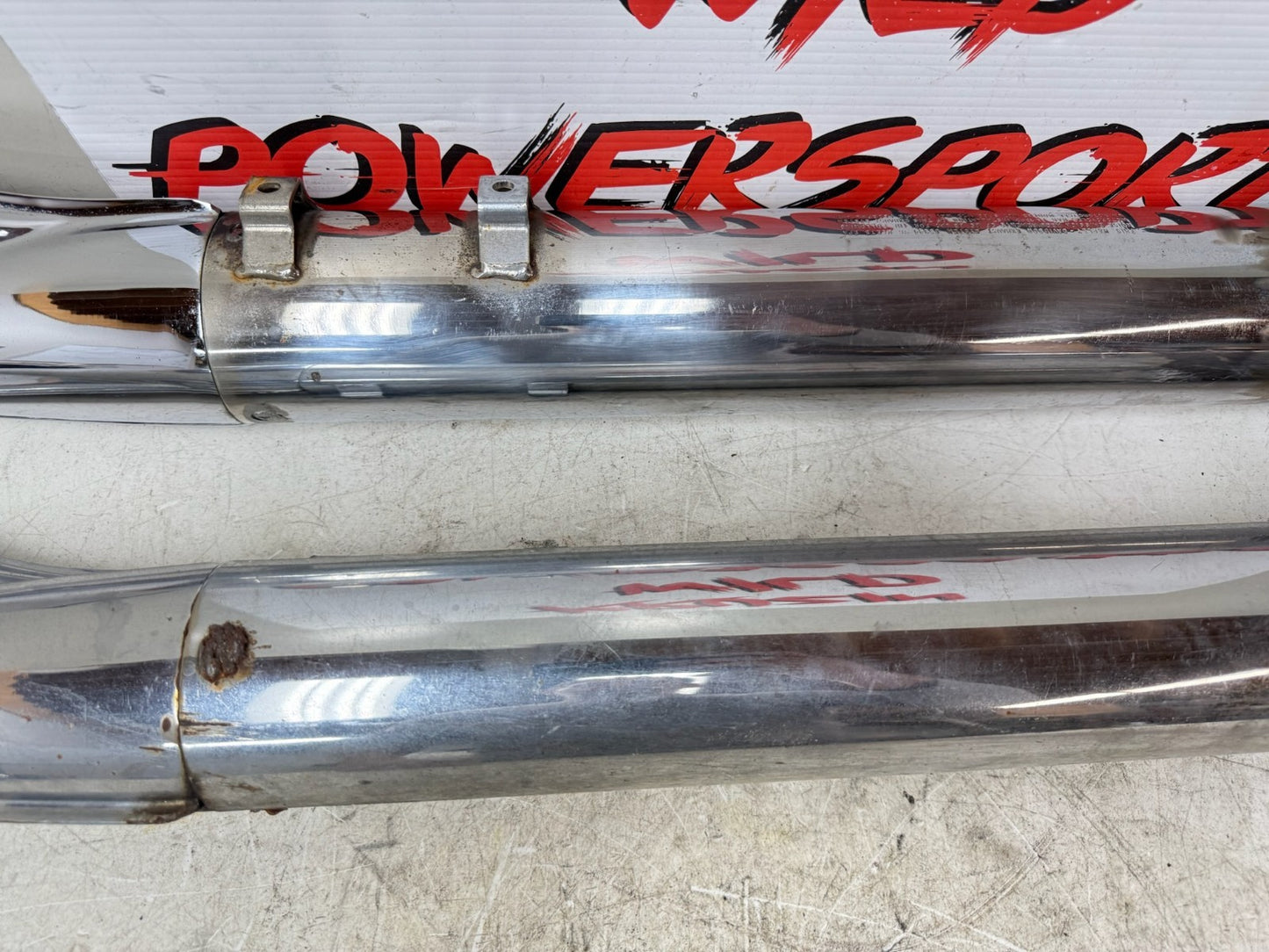 1995 HARLEY FLH ELECTRA GLIDE Fishtail Slip On Muffler Pipes