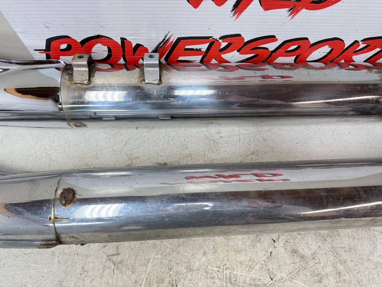 1995 HARLEY FLH ELECTRA GLIDE Fishtail Slip On Muffler Pipes