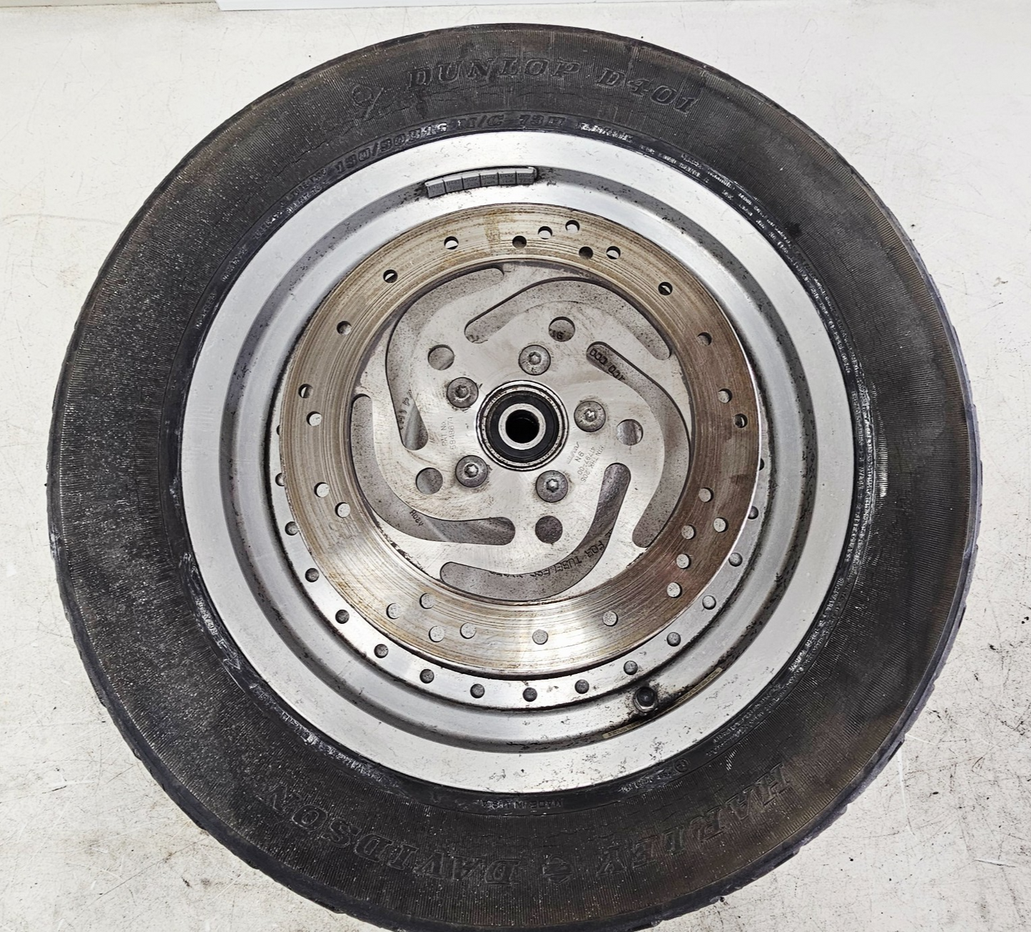 2001 Harley Davidson Sportster Solid Rear Wheel Rim 3/4 Axle 16x3