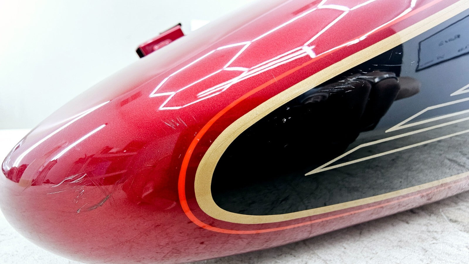 1998 HARLEY FLH ELECTRA GLIDE Gas Fuel Tank EFI Fuel Injected RED OEM HD NO DENT