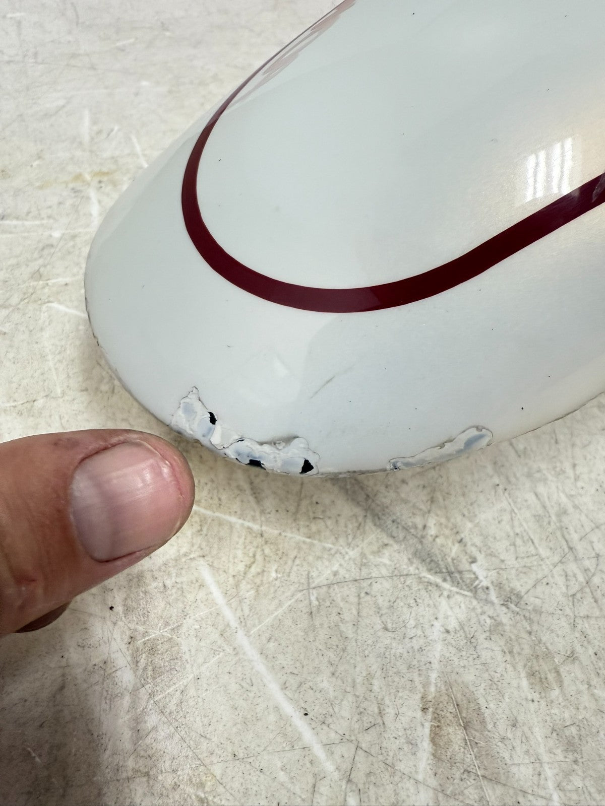 2003 HARLEY DYNA WIDE GLIDE Front Fender Pearl White 100th Anniversary