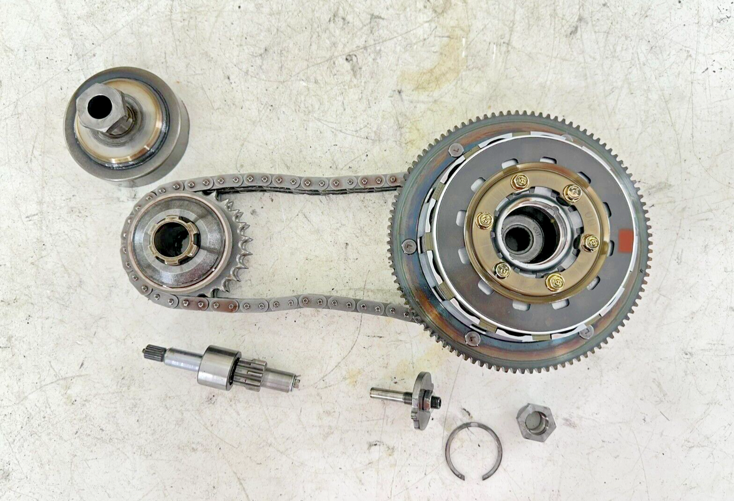 2004 HARLEY FLH ELECTRA GLIDE Primary Clutch Chain Gears Jackshaft