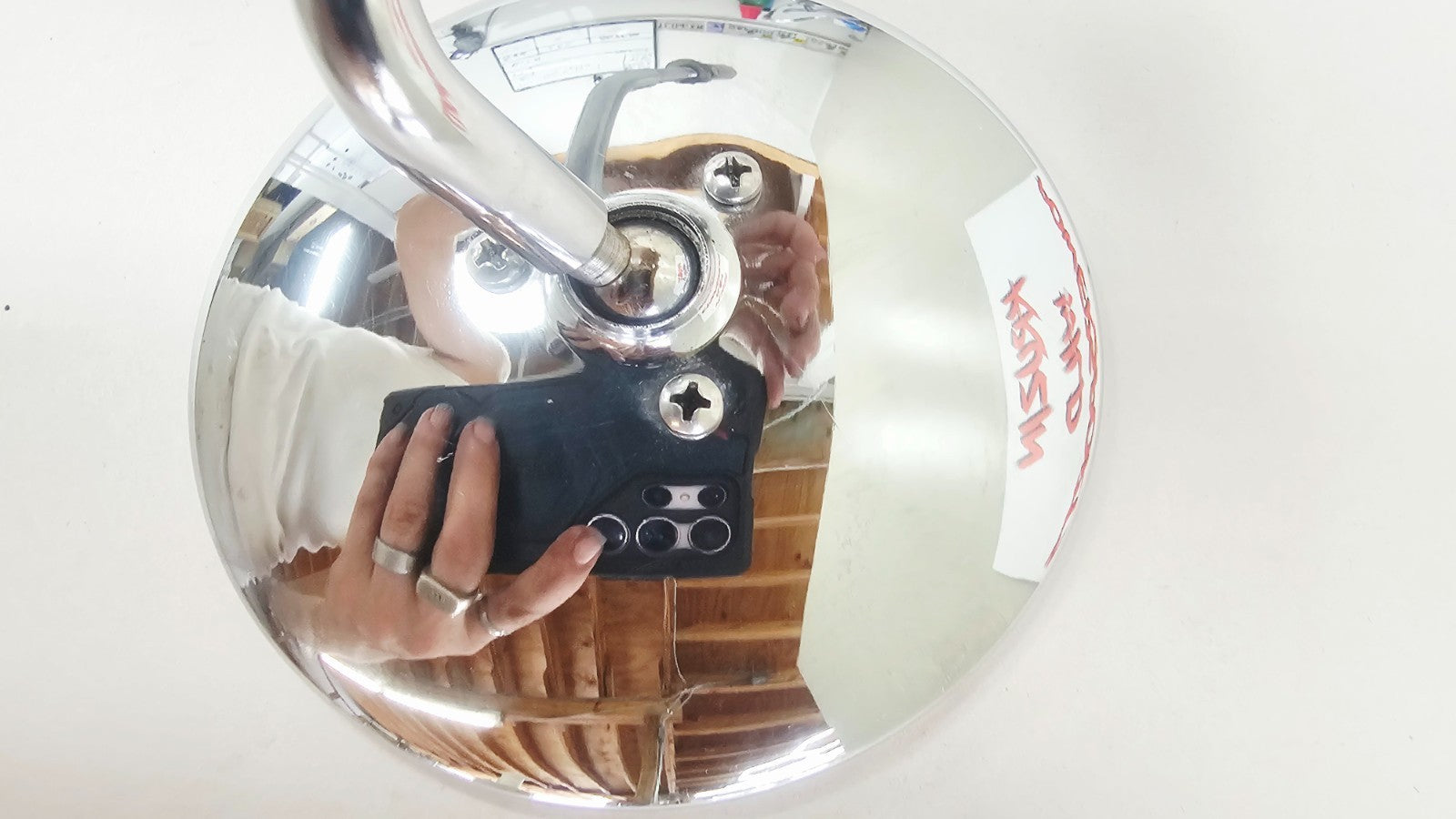 1995 HARLEY SOFTAIL FATBOY Chrome Round Mirrors Left Right Set