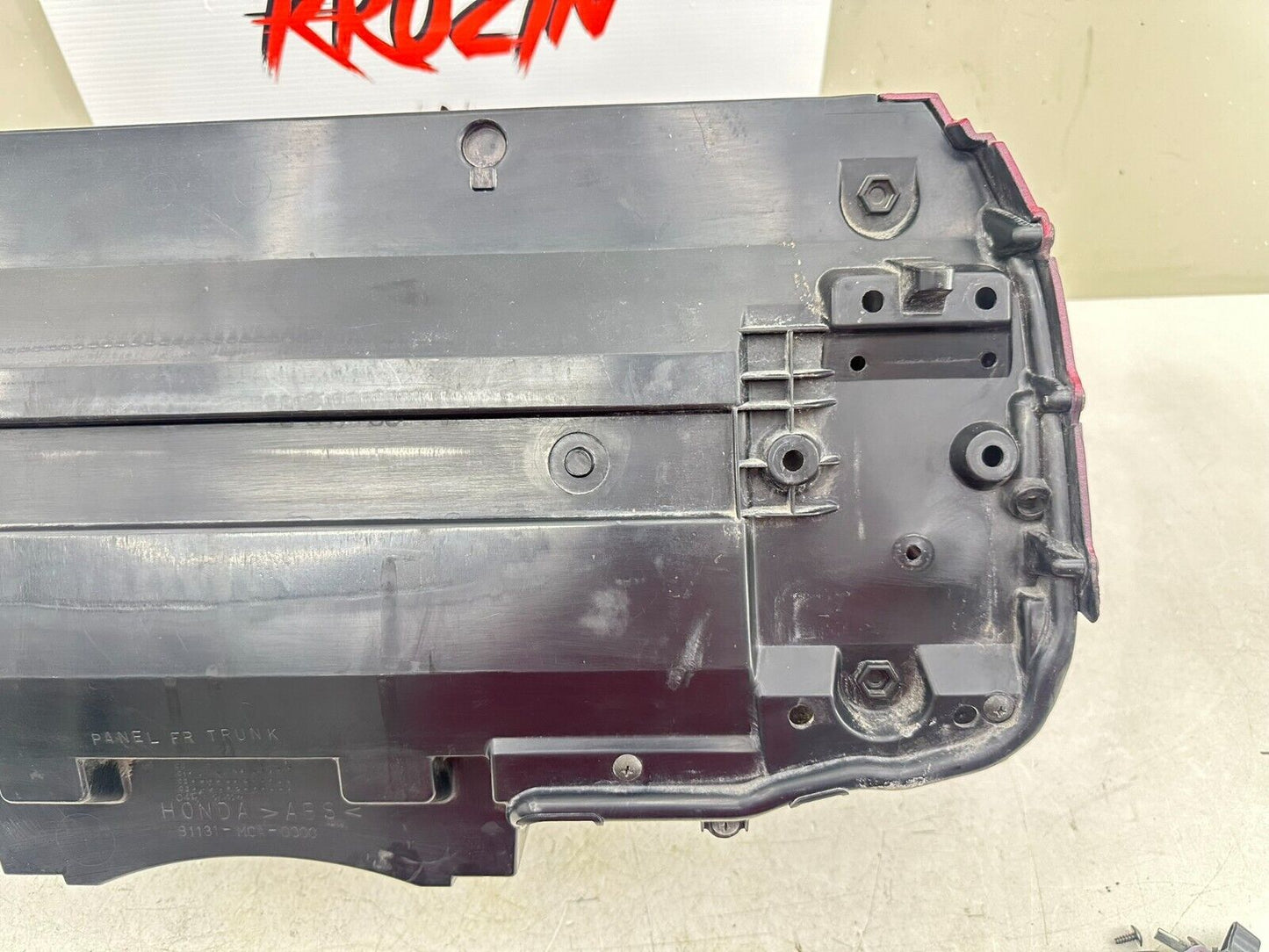2004 Honda Goldwing GL1800 Red Lower Trunk Base Bottom Case 81111-MCA-0000