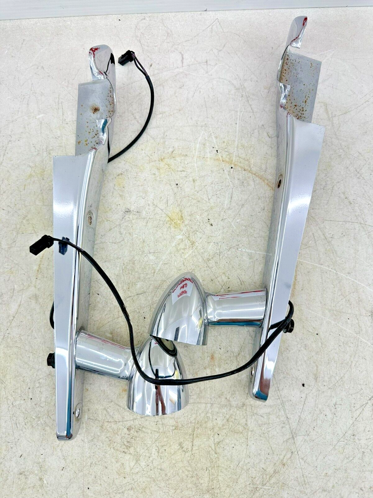 2004 UP HARLEY DAVIDSON SPORTSTER Chrome Right Left Turn Signals+ Strut Arm