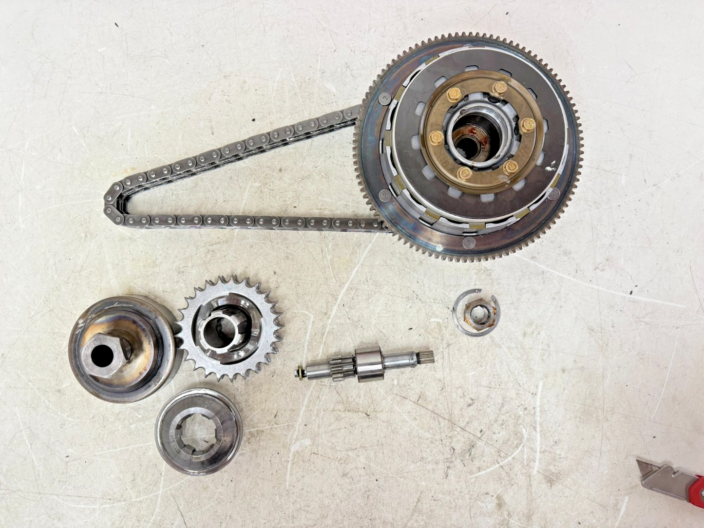 1998 HARLEY FLH ELECTRA GLIDE Primary Clutch Chain Compensator Jackshaft Gear