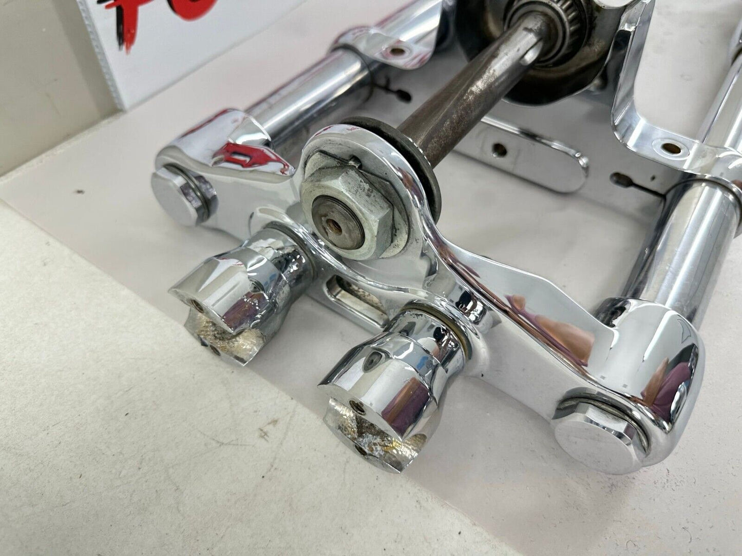2003 HARLEY SOFTAIL DEUCE Chrome Front Forks Triple Clamps