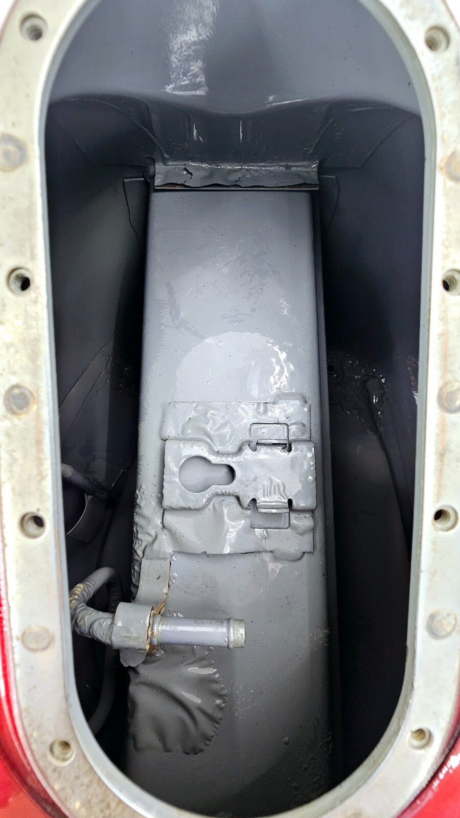 1998 HARLEY FLH ELECTRA GLIDE Gas Fuel Tank EFI Fuel Injected RED OEM HD NO DENT