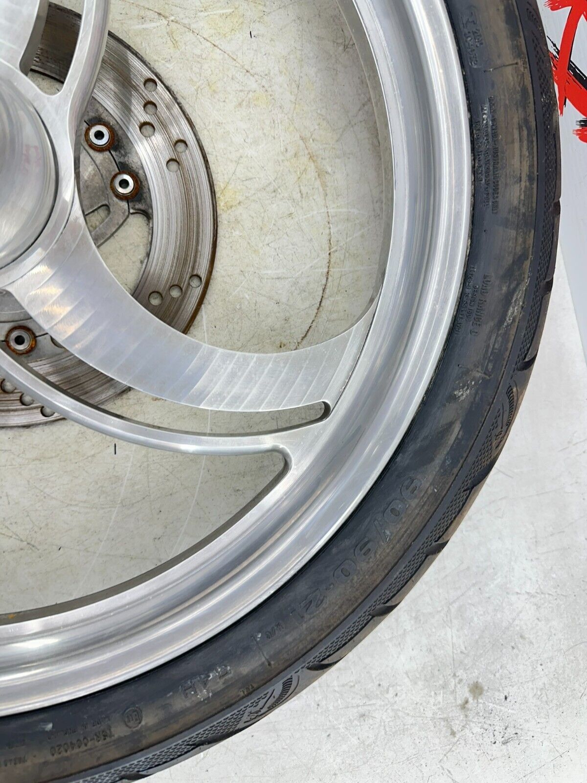 1999 HARLEY SOFTAIL 21" Front Wheel Rim Tire Mag 3 Spoke