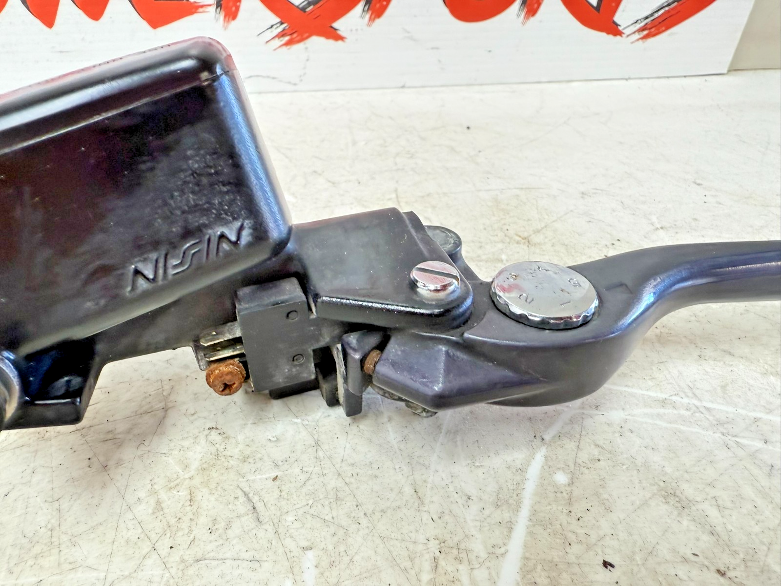 2002 Honda Goldwing GL1800 Front Brake Master Cylinder + Handle Lever