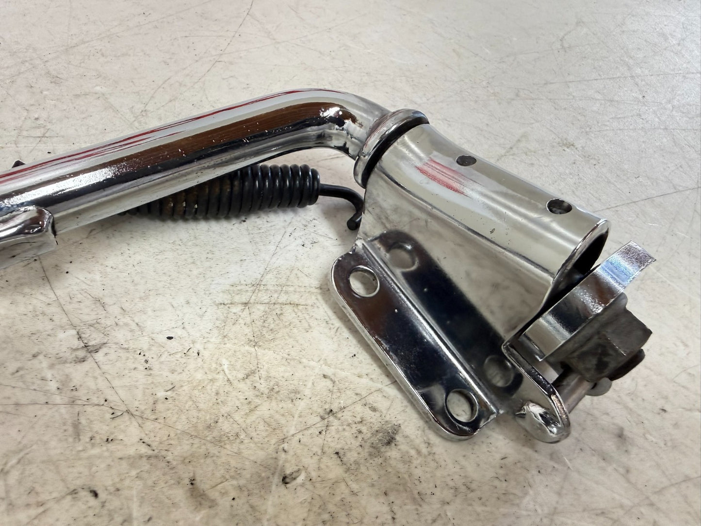 1995 HARLEY FLH ELECTRA GLIDE OEM Left Side Jiffy Kick Stand Chrome W/ Extension