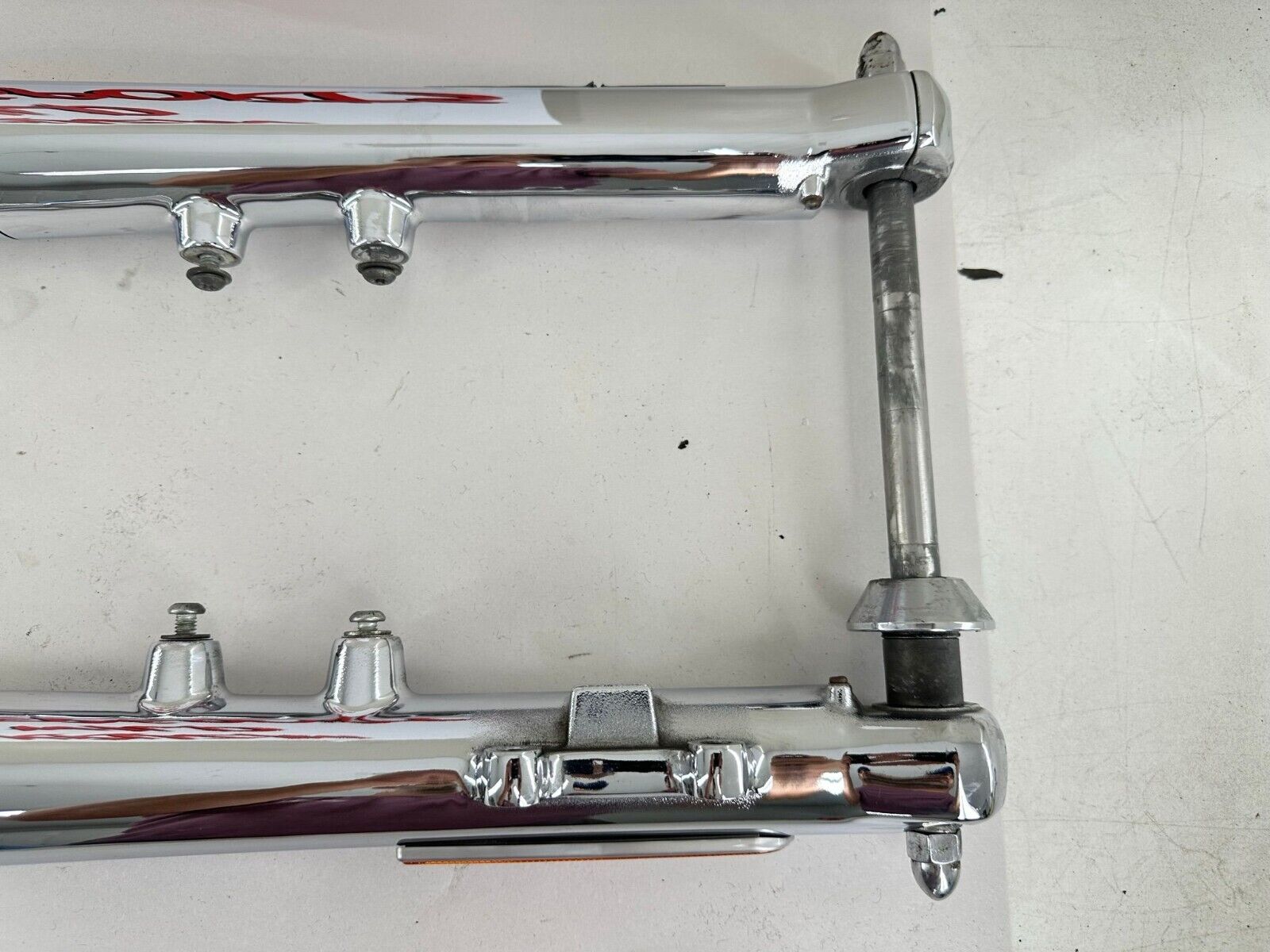 2003 HARLEY SOFTAIL DEUCE Chrome Front Forks Triple Clamps