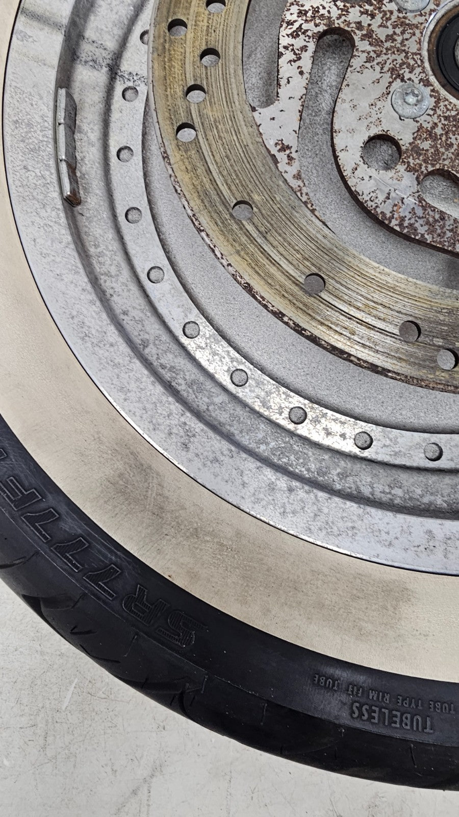 2002 HARLEY SOFTAIL Fatboy Solid Front Wheel Rim Tire OEM 16x3