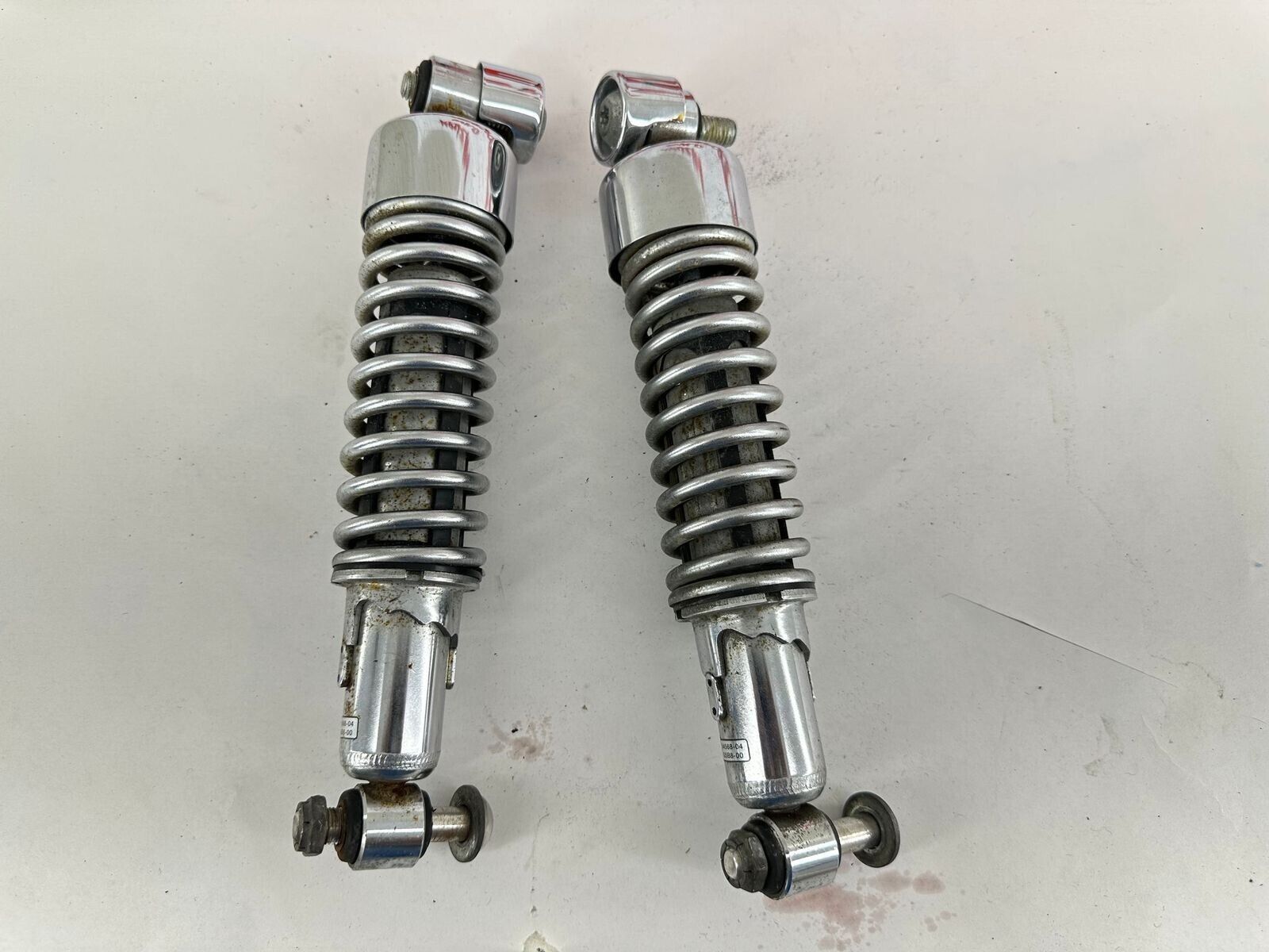 2007 HARLEY SPORTSTER CUSTOM Chrome Rear Shocks Suspension 11 3/4