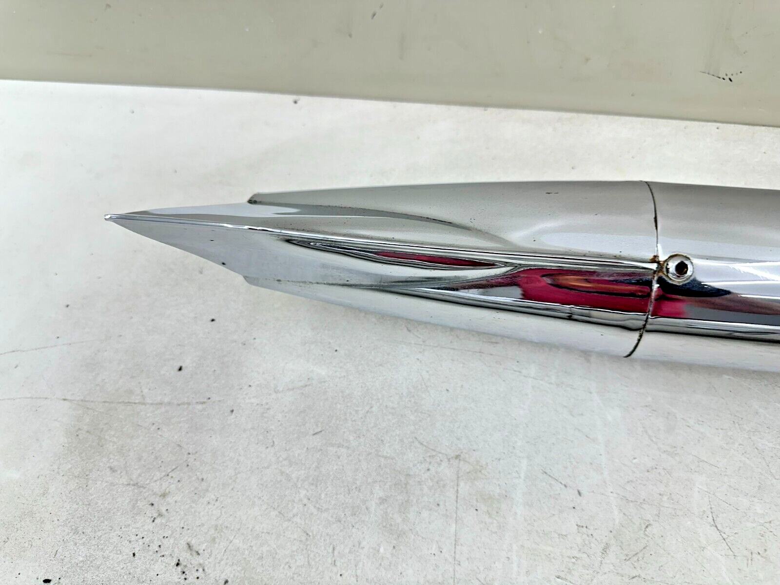 1995 HARLEY SOFTAIL Chrome Fish Tail Dual Exhaust System Header Muffler