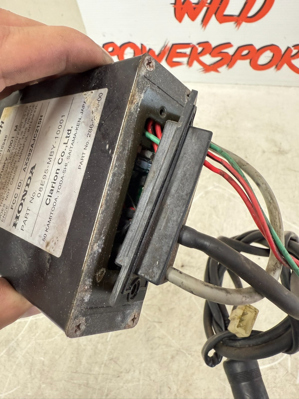 2001 HONDA VALKYRIE INTERSTATE CB Radio Control Module Unit Black Box