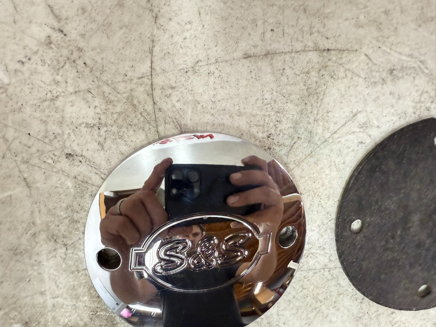 1997 HARLEY DAVIDSON SOFTAIL S&S Nose Cone Cam Cover Filler Panel