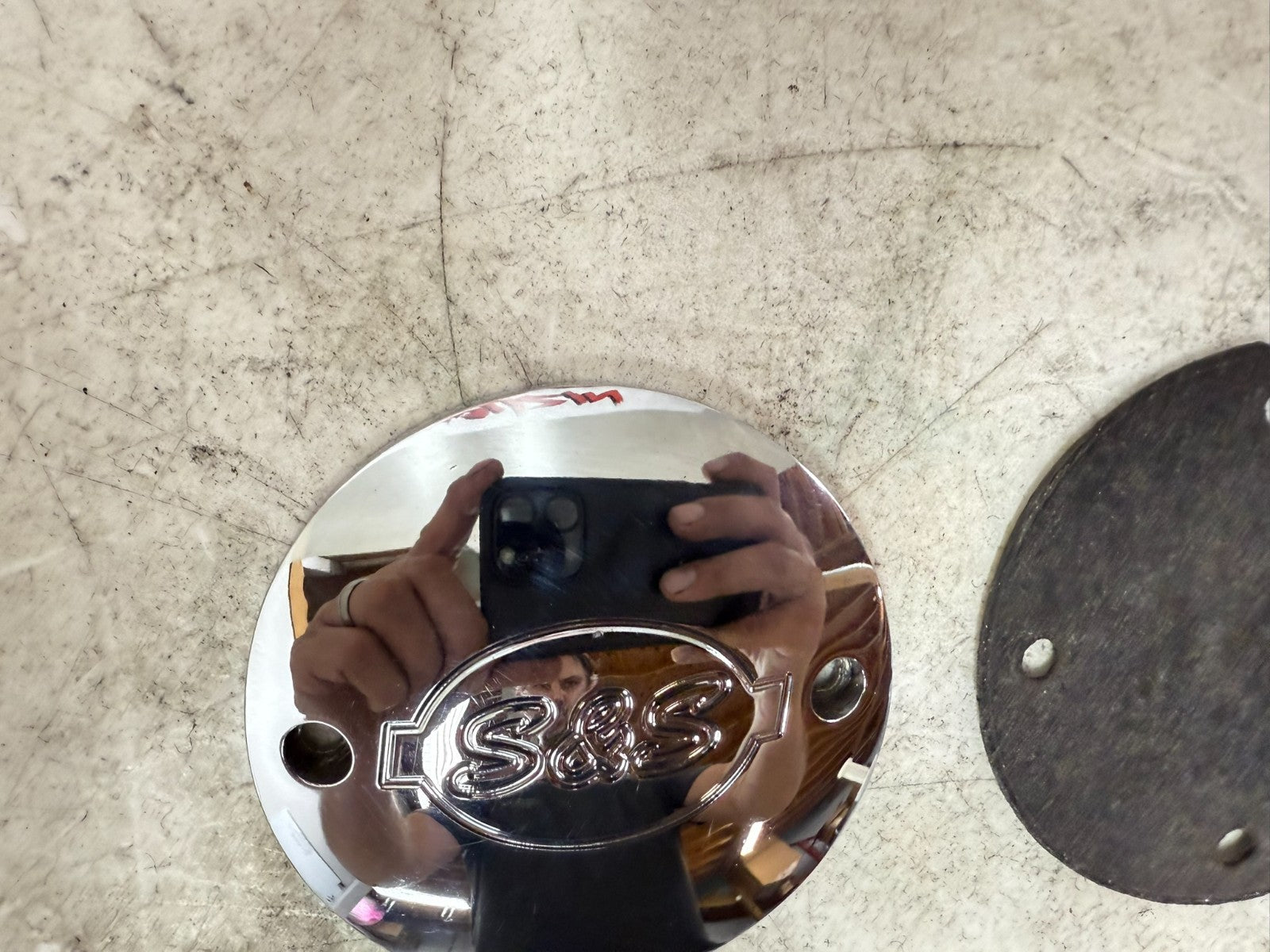 1997 HARLEY DAVIDSON SOFTAIL S&S Nose Cone Cam Cover Filler Panel