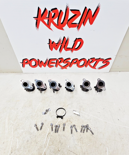 2000 HONDA VALKYRIE INTERSTATE Chrome Carb Carburetor Intake Manifold Runner Tub