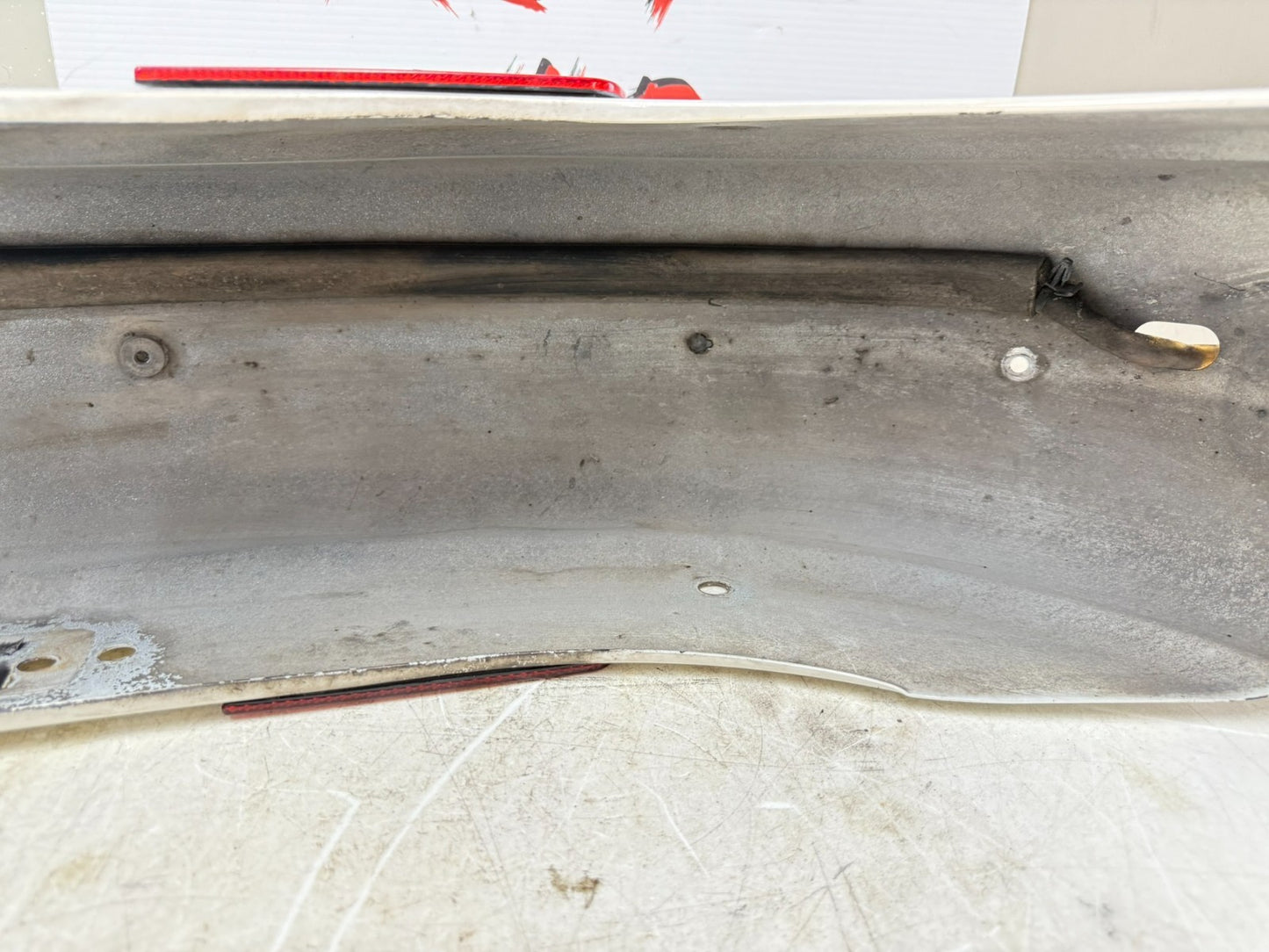 2003 HARLEY DYNA WIDE GLIDE Rear Fender Pearl White 100th Anniversary
