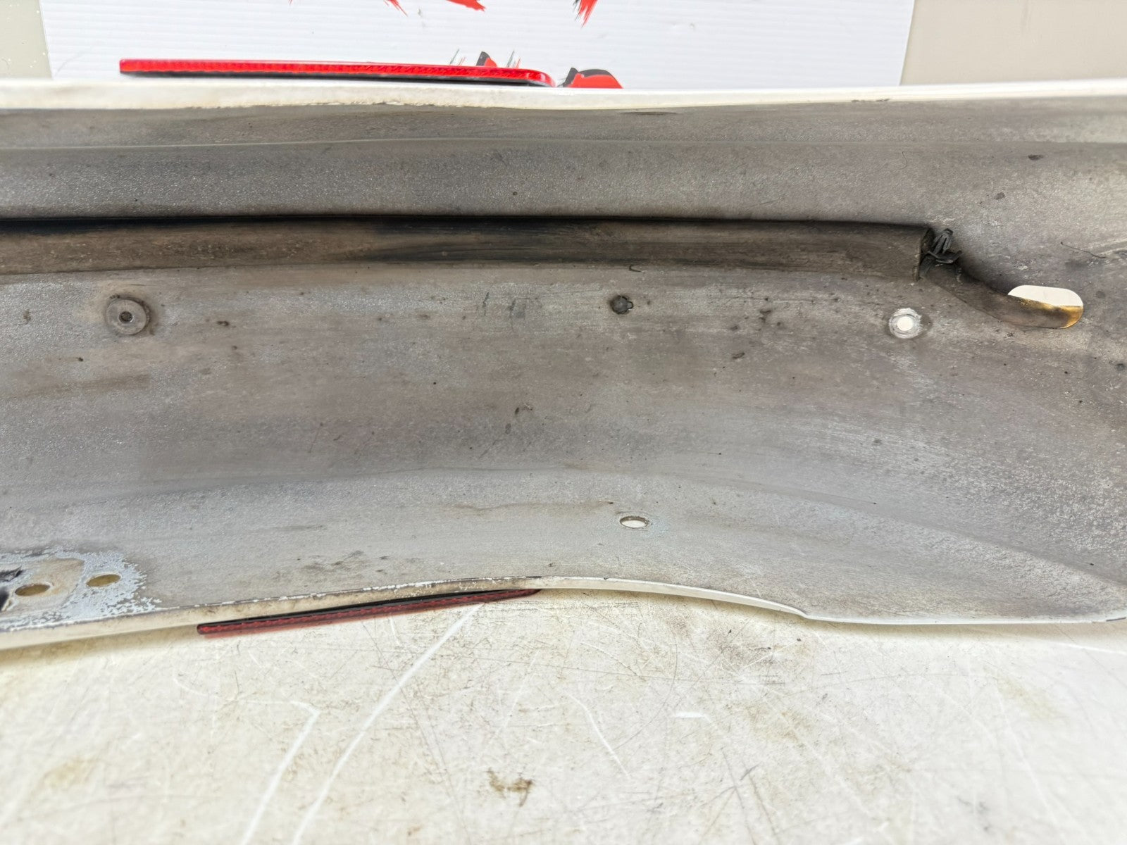 2003 HARLEY DYNA WIDE GLIDE Rear Fender Pearl White 100th Anniversary