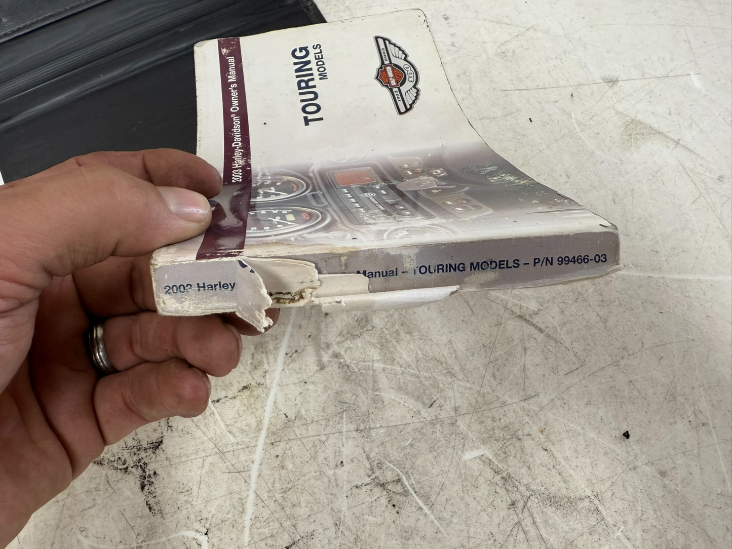 2003 HARLEY ELECTRA GLIDE Owner's Manual Touring Models Booklet w/ Case Cover