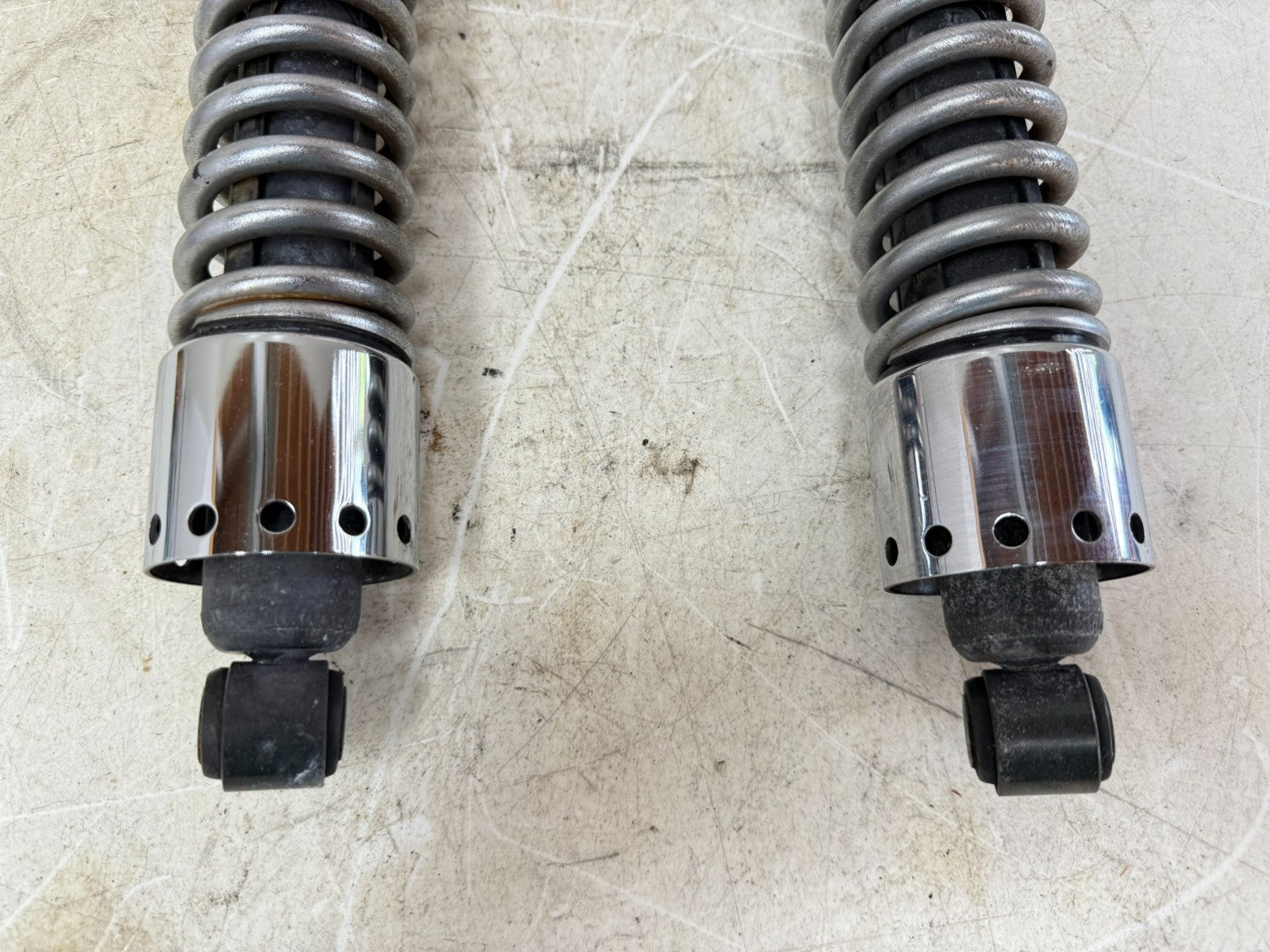 2003 HARLEY DYNA WIDE GLIDE Rear Shocks Suspension Chrome 13"