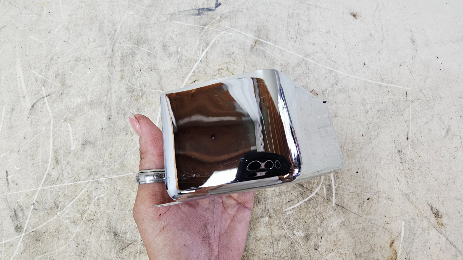 1996 HARLEY SOFTAIL Chrome Rear Master Cylinder Cover