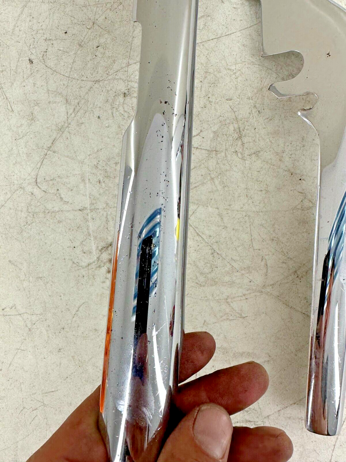 1996 HARLEY FLH ROADKING Touring Chrome Rear Frame Strut Arm Bar Covers