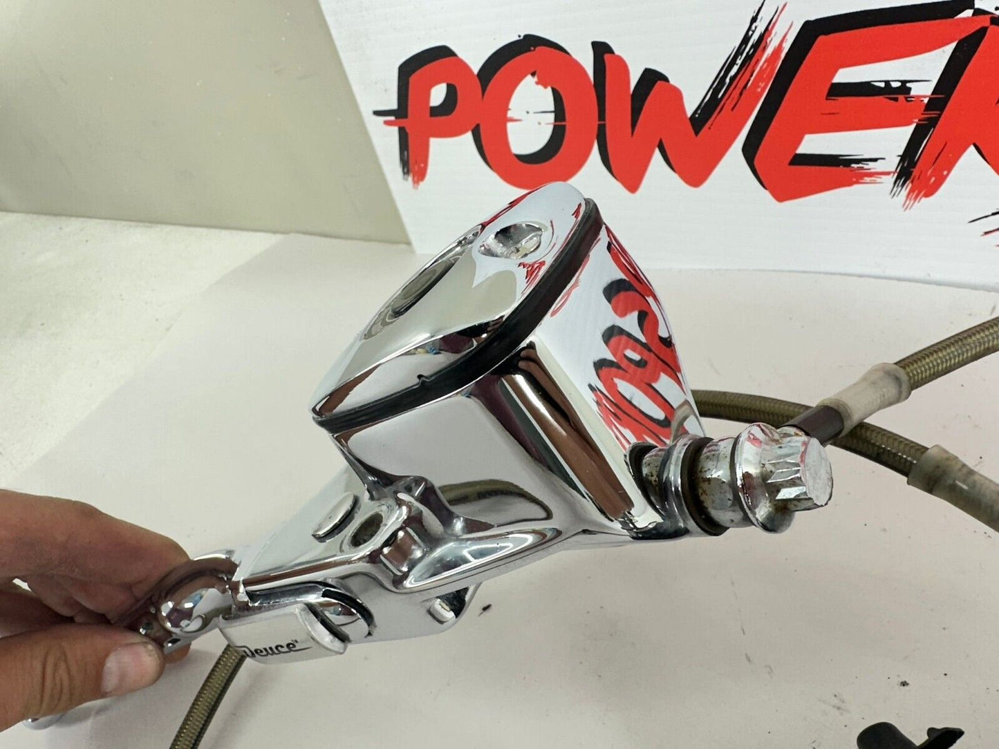 2003 HARLEY SOFTAIL Chrome Front Brake Master Cylinder + Caliper