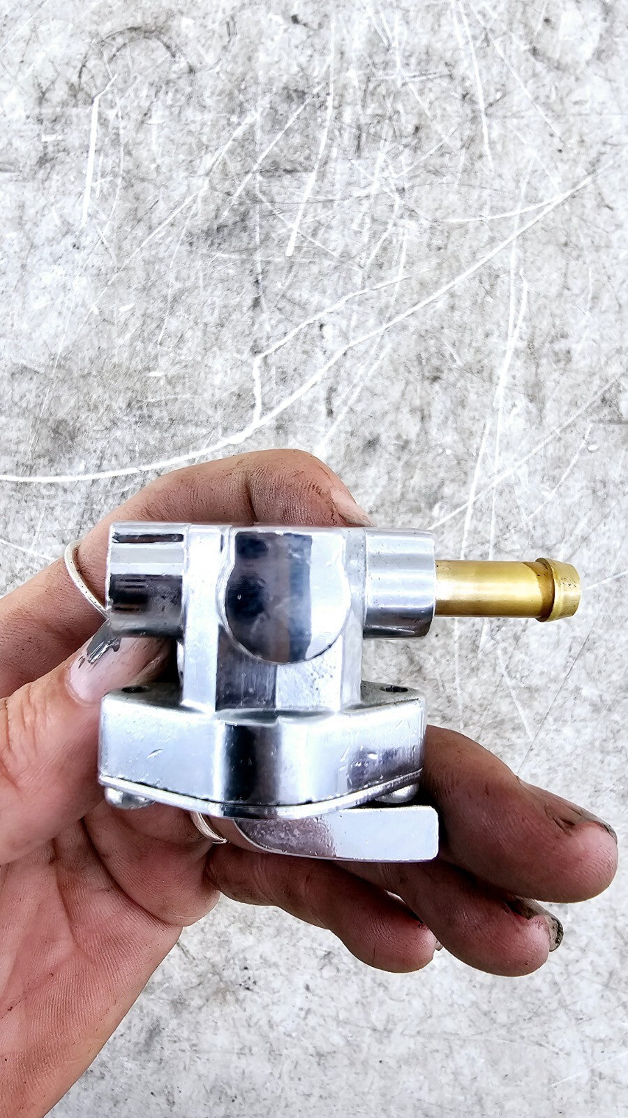 1994 HARLEY FLH ELECTRA GLIDE Chrome Gas Tank Petcock Valve