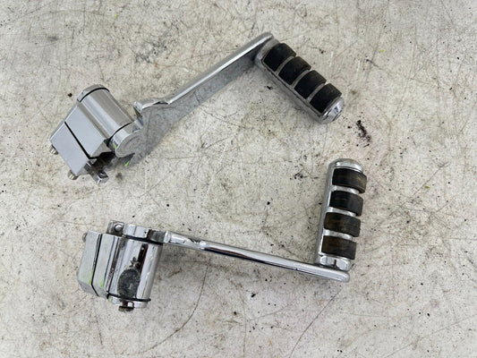 1999 HARLEY FLH ELECTRA GLIDE PASSENGER KURYAKYN Chrome Transformer Foot Peg Res