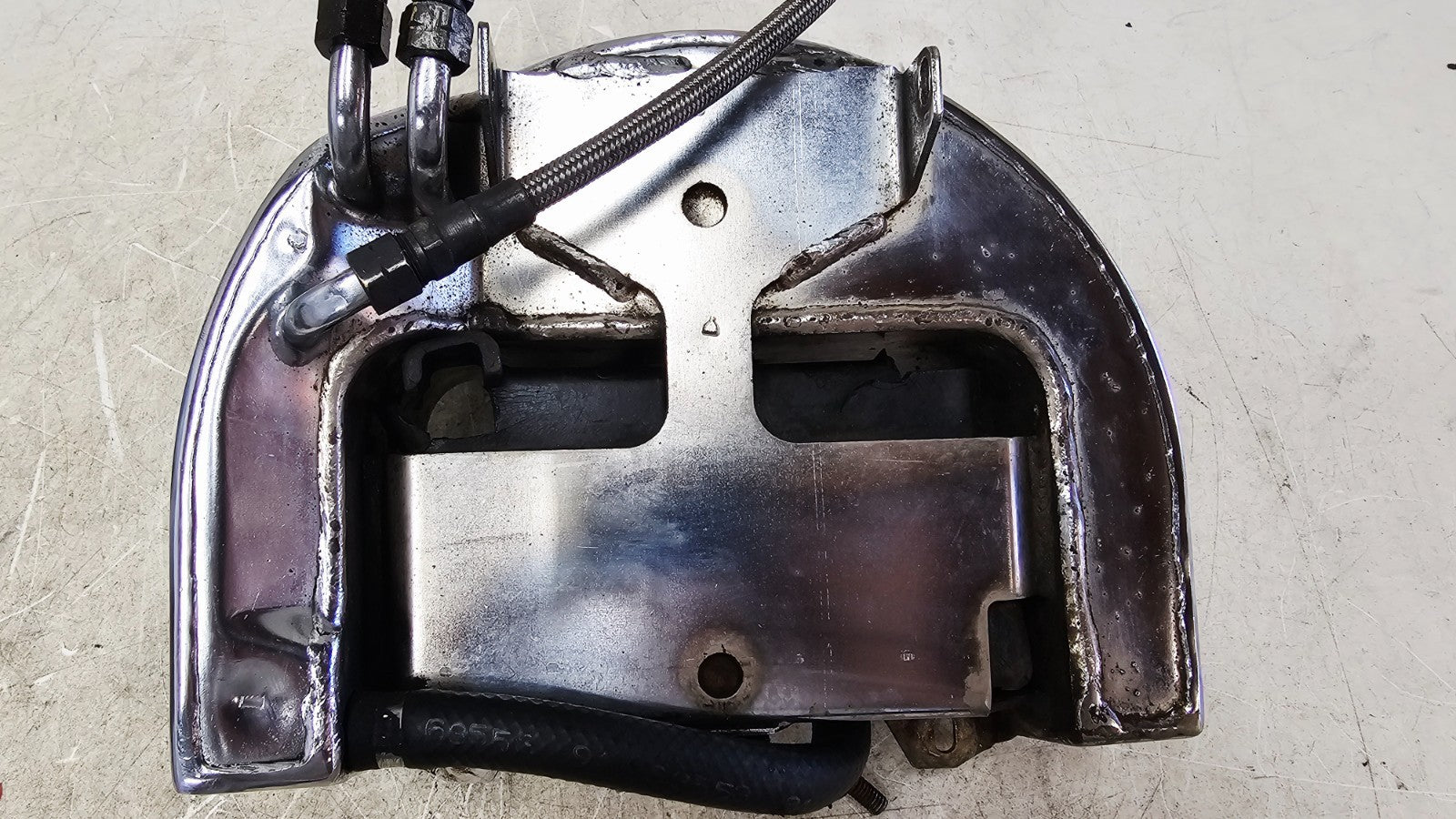 1993 HARLEY SOFTAIL Oil Tank Cannister Reservoir & Hose Line
