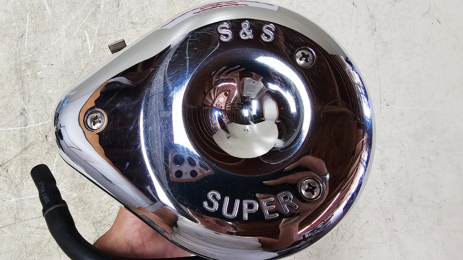 1993 HARLEY SOFTAIL S&S Shorty Carb Carburetor & Intake Air Cleaner Cover